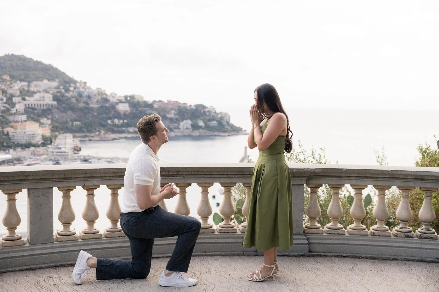 Travis's surprise proposal in Nice